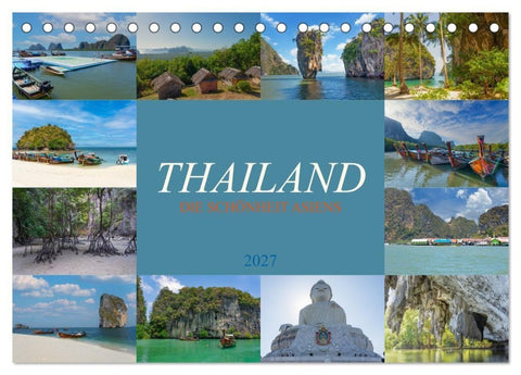 Thailand - Die Schönheit Asiens (Tischkalender 2027 DIN A5 quer), CALVENDO Monatskalender
