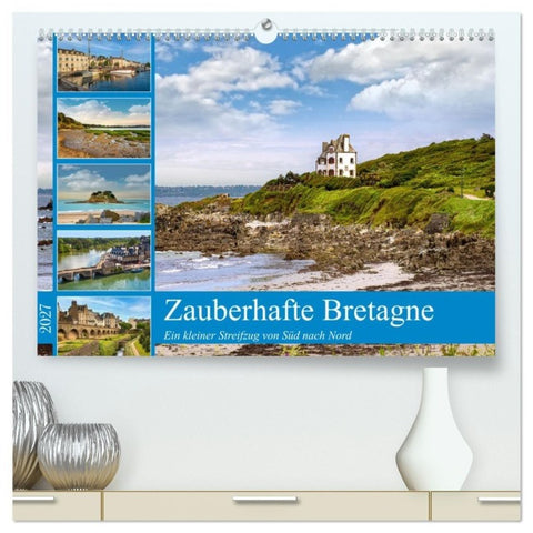 Zauberhafte Bretagne (hochwertiger Premium Wandkalender 2027 DIN A2 quer), Kunstdruck in Hochglanz