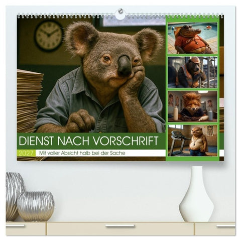 Dienst nach Vorschrift (hochwertiger Premium Wandkalender 2027 DIN A2 quer), Kunstdruck in Hochglanz