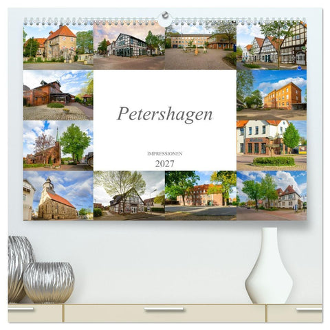 Petershagen Impressionen (hochwertiger Premium Wandkalender 2027 DIN A2 quer), Kunstdruck in Hochglanz