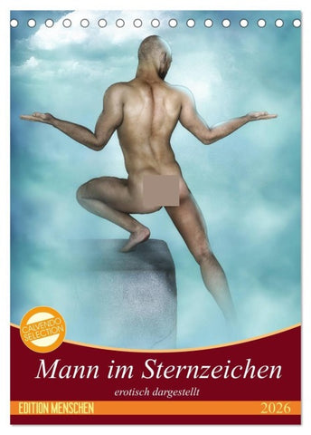 Mann im Sternzeichen (Tischkalender 2026 DIN A5 hoch), CALVENDO Monatskalender