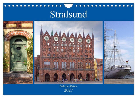 Stralsund - Perle der Ostsee (Wandkalender 2027 DIN A4 quer), CALVENDO Monatskalender