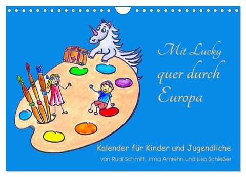 Mit Lucky quer durch Europa (Wandkalender 2027 DIN A4 quer), CALVENDO Monatskalender