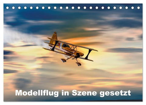 Modellflug in Szene gesetzt (Tischkalender 2027 DIN A5 quer), CALVENDO Monatskalender