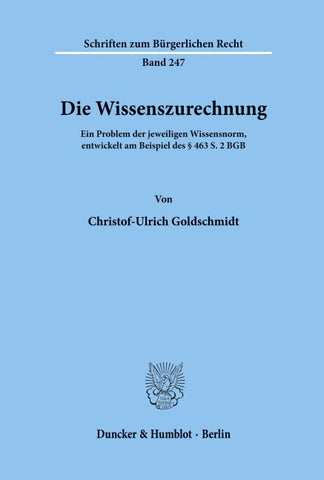 Die Wissenszurechnung.