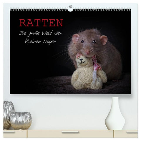Ratten. Die große Welt der kleinen Nager (hochwertiger Premium Wandkalender 2027 DIN A2 quer), Kunstdruck in Hochglanz