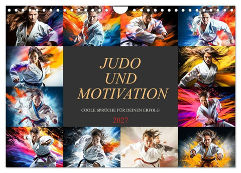 Judo und Motivation (Wandkalender 2027 DIN A4 quer), CALVENDO Monatskalender
