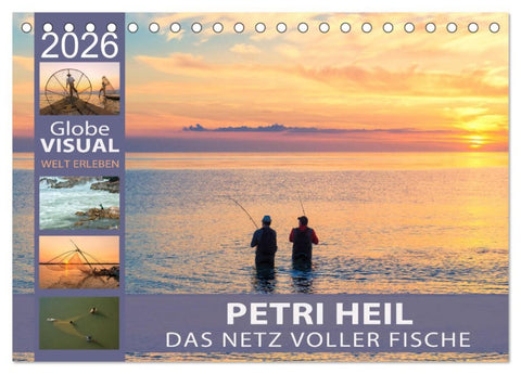 PETRI HEIL - Das Netz voller Fische (Tischkalender 2026 DIN A5 quer), CALVENDO Monatskalender