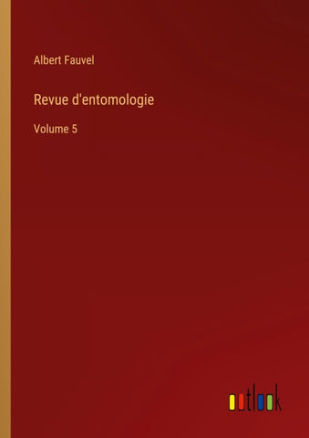 Revue d'entomologie