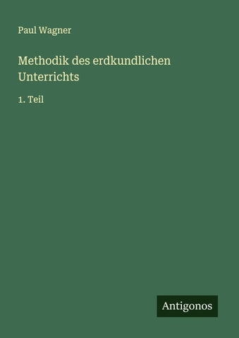 Methodik des erdkundlichen Unterrichts