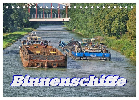 Binnenschiffe (Tischkalender 2027 DIN A5 quer), CALVENDO Monatskalender