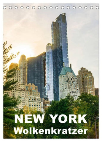 New York Wolkenkratzer (Tischkalender 2027 DIN A5 hoch), CALVENDO Monatskalender