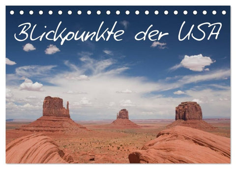 Blickpunkte der USA (Tischkalender 2027 DIN A5 quer), CALVENDO Monatskalender