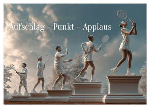 Aufschlag - Punkt - Applaus (Wandkalender 2026 DIN A3 quer), CALVENDO Monatskalender