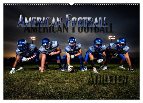 American Football - Athleten (Wandkalender 2027 DIN A2 quer), CALVENDO Monatskalender