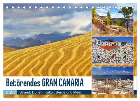 Betörendes Gran Canaria (Tischkalender 2027 DIN A5 quer), CALVENDO Monatskalender