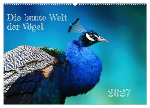 Die bunte Welt der Vögel (Wandkalender 2027 DIN A2 quer), CALVENDO Monatskalender