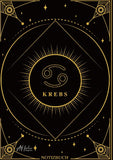 Edles Notizbuch Sternzeichen Krebs | Designed by Alfred Herler