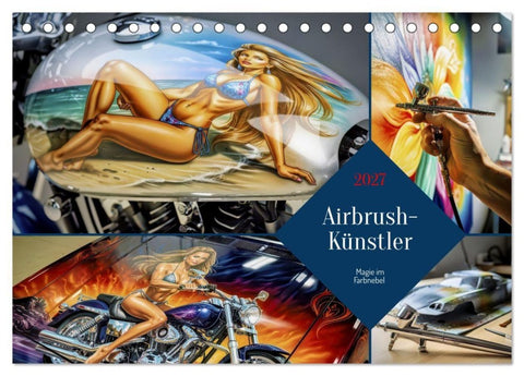 Airbrush-Künstler (Tischkalender 2027 DIN A5 quer), CALVENDO Monatskalender