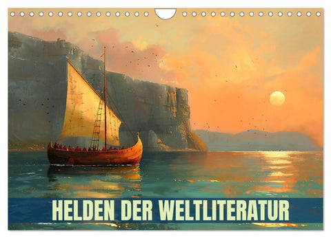Helden der Weltliteratur (Wandkalender 2027 DIN A4 quer), CALVENDO Monatskalender