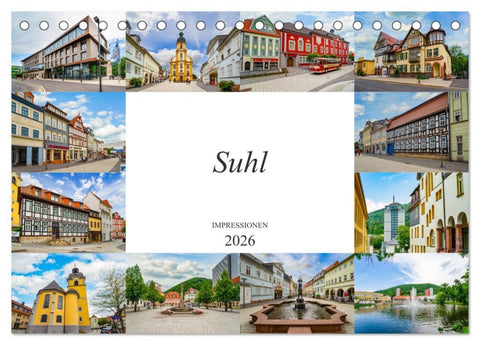 Suhl Impressionen (Tischkalender 2026 DIN A5 quer), CALVENDO Monatskalender