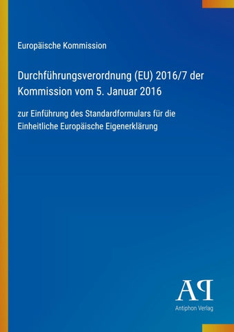 Durchführungsverordnung (EU) 2016/7 der Kommission vom 5. Januar 2016