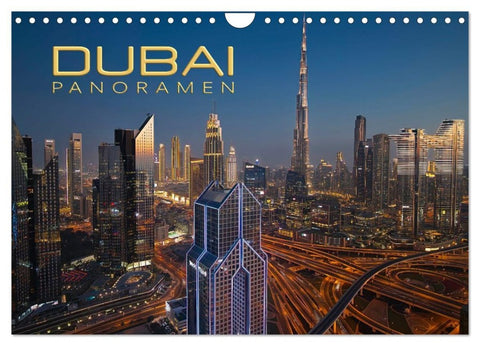 Dubai Panoramen (Wandkalender 2026 DIN A4 quer), CALVENDO Monatskalender