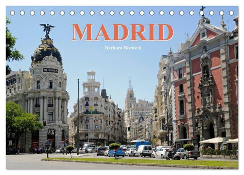 Madrid (Tischkalender 2027 DIN A5 quer), CALVENDO Monatskalender