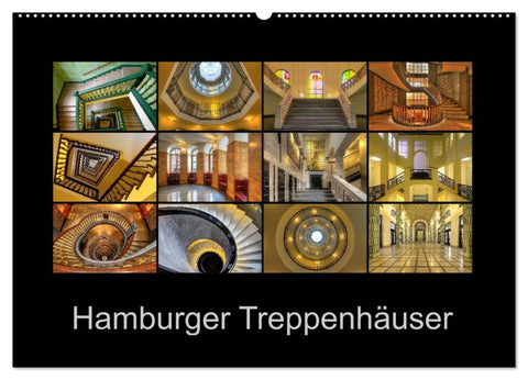 Hamburger Treppenhäuser (Wandkalender 2026 DIN A2 quer), CALVENDO Monatskalender