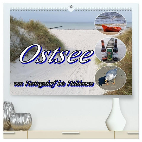 Ostsee von Heringsdorf bis Hiddensee (hochwertiger Premium Wandkalender 2026 DIN A2 quer), Kunstdruck in Hochglanz
