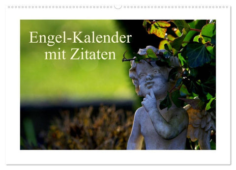 Engel-Kalender mit Zitaten / CH-Version (Wandkalender 2026 DIN A2 quer), CALVENDO Monatskalender