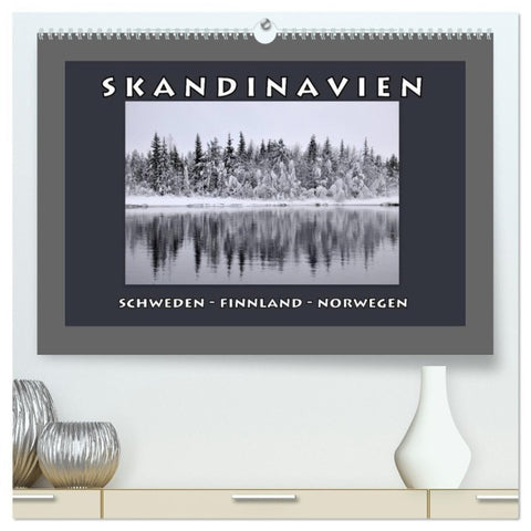 SKANDINAVIEN (hochwertiger Premium Wandkalender 2027 DIN A2 quer), Kunstdruck in Hochglanz