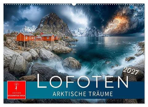 Lofoten - Arktische Träume (Wandkalender 2027 DIN A2 quer), CALVENDO Monatskalender