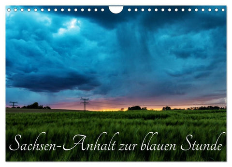 Sachsen-Anhalt zur blauen Stunde (Wandkalender 2026 DIN A4 quer), CALVENDO Monatskalender