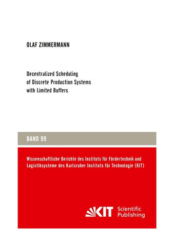 Decentralized Scheduling of Discrete Production Systems with Limited Buffers