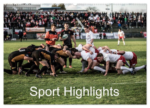 Sport Highlights (Wandkalender 2026 DIN A2 quer), CALVENDO Monatskalender