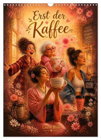 Erst der Kaffee (Wandkalender 2027 DIN A3 hoch), CALVENDO Monatskalender