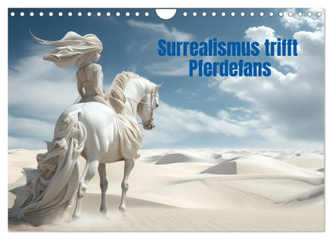 Surrealismus trifft Pferdefans (Wandkalender 2026 DIN A4 quer), CALVENDO Monatskalender