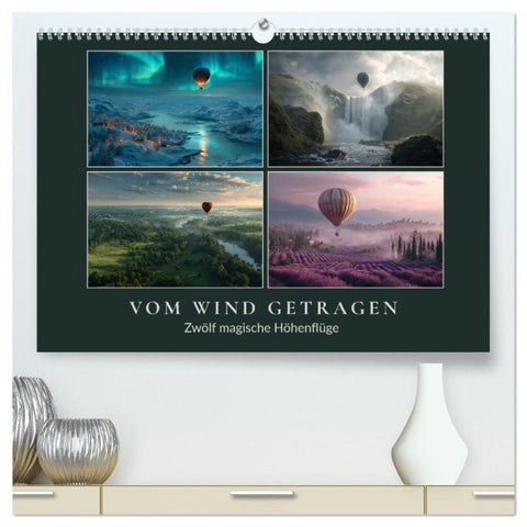 Vom Wind getragen (hochwertiger Premium Wandkalender 2027 DIN A2 quer), Kunstdruck in Hochglanz