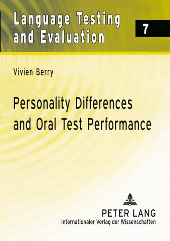 Personality Differences and Oral Test Performance