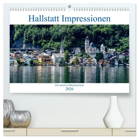 Hallstatt Impressionen (hochwertiger Premium Wandkalender 2026 DIN A2 quer), Kunstdruck in Hochglanz