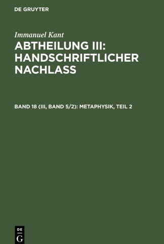 Metaphysik, Teil 2