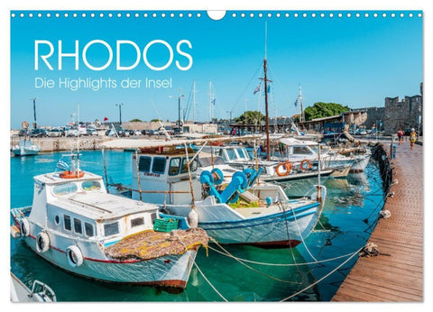 Rhodos - Die Highlights der Insel (Wandkalender 2027 DIN A3 quer), CALVENDO Monatskalender