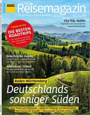 ADAC Reisemagazin mit Titelthema Deutschlands sonniger Süden - Baden-Württemberg