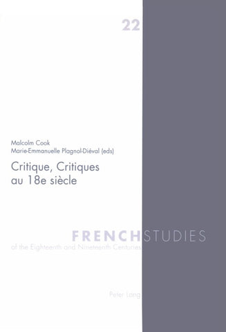 Critique, Critiques au 18e siècle