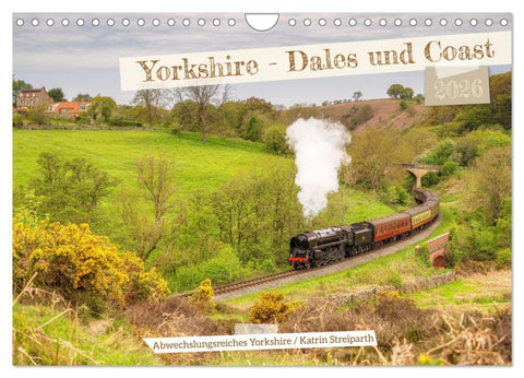 Yorkshire - Dales und Coast (Wandkalender 2026 DIN A4 quer), CALVENDO Monatskalender