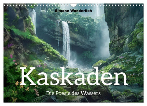 Kaskaden - Die Poesie des Wassers (Wandkalender 2027 DIN A3 quer), CALVENDO Monatskalender