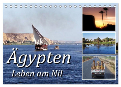 Ägypten - Leben am Nil (Tischkalender 2027 DIN A5 quer), CALVENDO Monatskalender