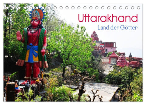 Uttarakhand - Land der Götter (Tischkalender 2026 DIN A5 quer), CALVENDO Monatskalender