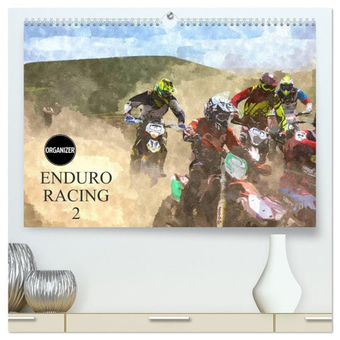 ENDURO RACING 2 (High Quality Premium Wall Calendar 2026 DIN A2 landscape),CALVENDO 12 Month Wall Calendar